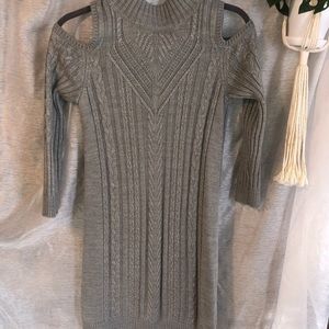 Jessica Howard Cold Shoulder Sweater Dress